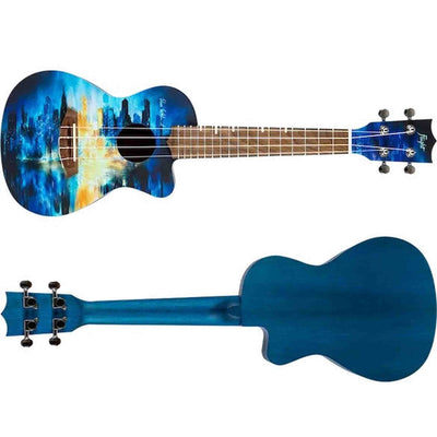 Flight AUC City Elise Ecklund Signature Concert Ukulele met Spruce Top, Okoume Body en Aquila Nylgut Snaren