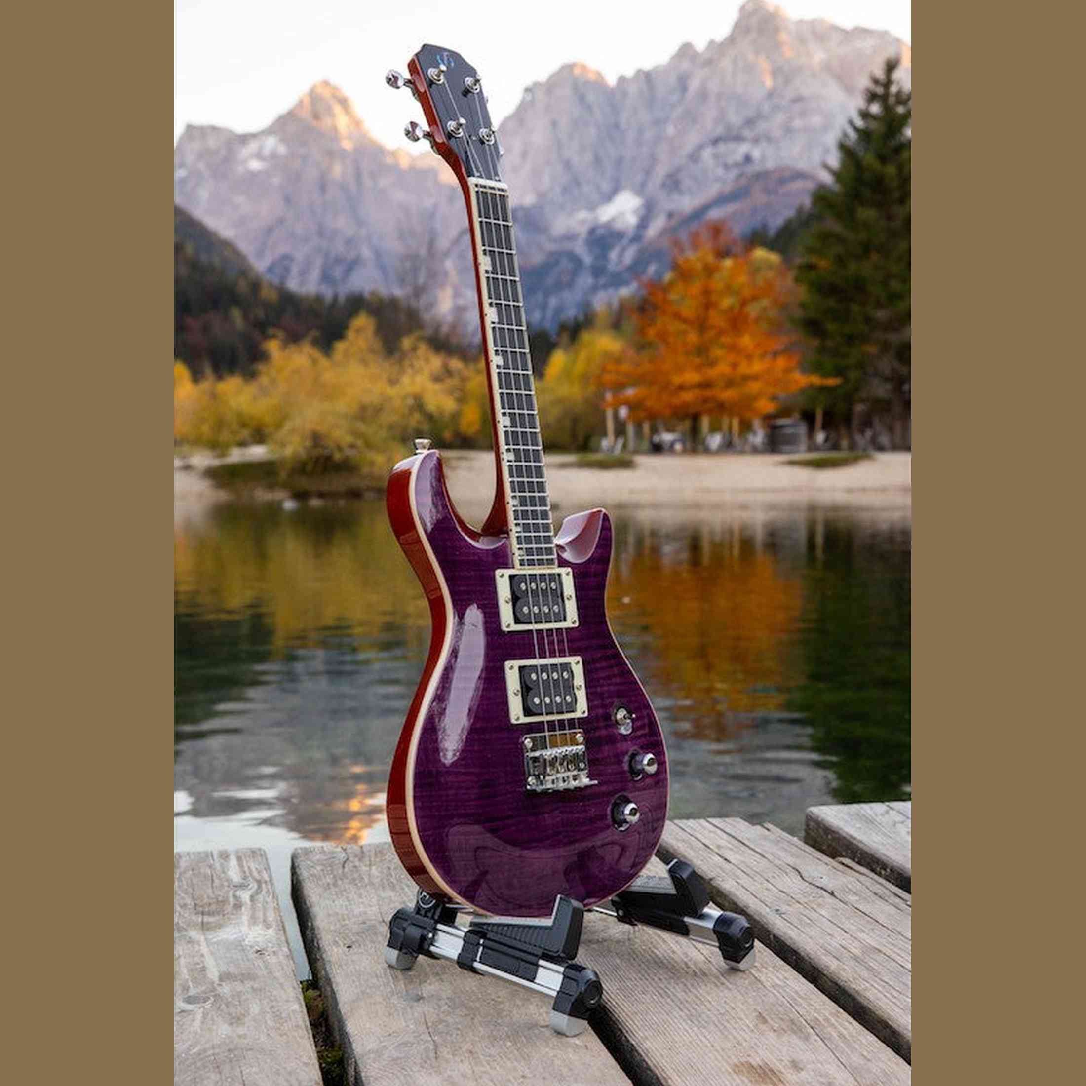 Flight VANGUARD TENOR TPP Elektrische Solidbody Tenor Ukulele met 2 Humbuckers