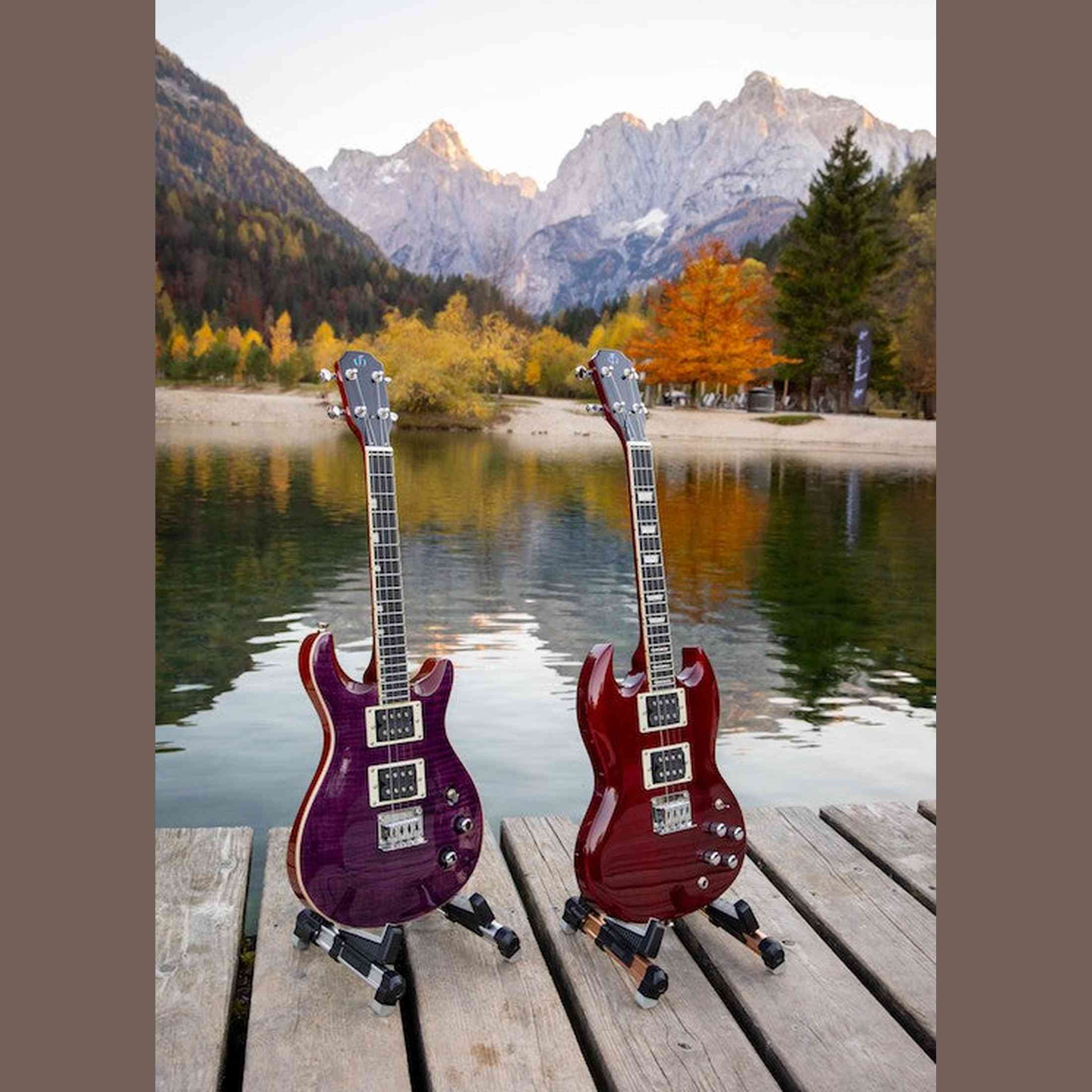 Flight VANGUARD TENOR TPP Elektrische Solidbody Tenor Ukulele met 2 Humbuckers