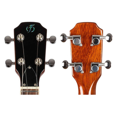 Flight Vanguard Transparent Black – Elektrische Solidbody Tenor Ukulele met 2 Humbuckers