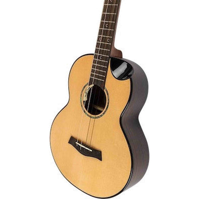 Flight Aurora Baritone EQ-A Elektrisch-Akoestische Baritone Ukulele met Solid Spruce Top, Rosewood Body en C1U Pickup