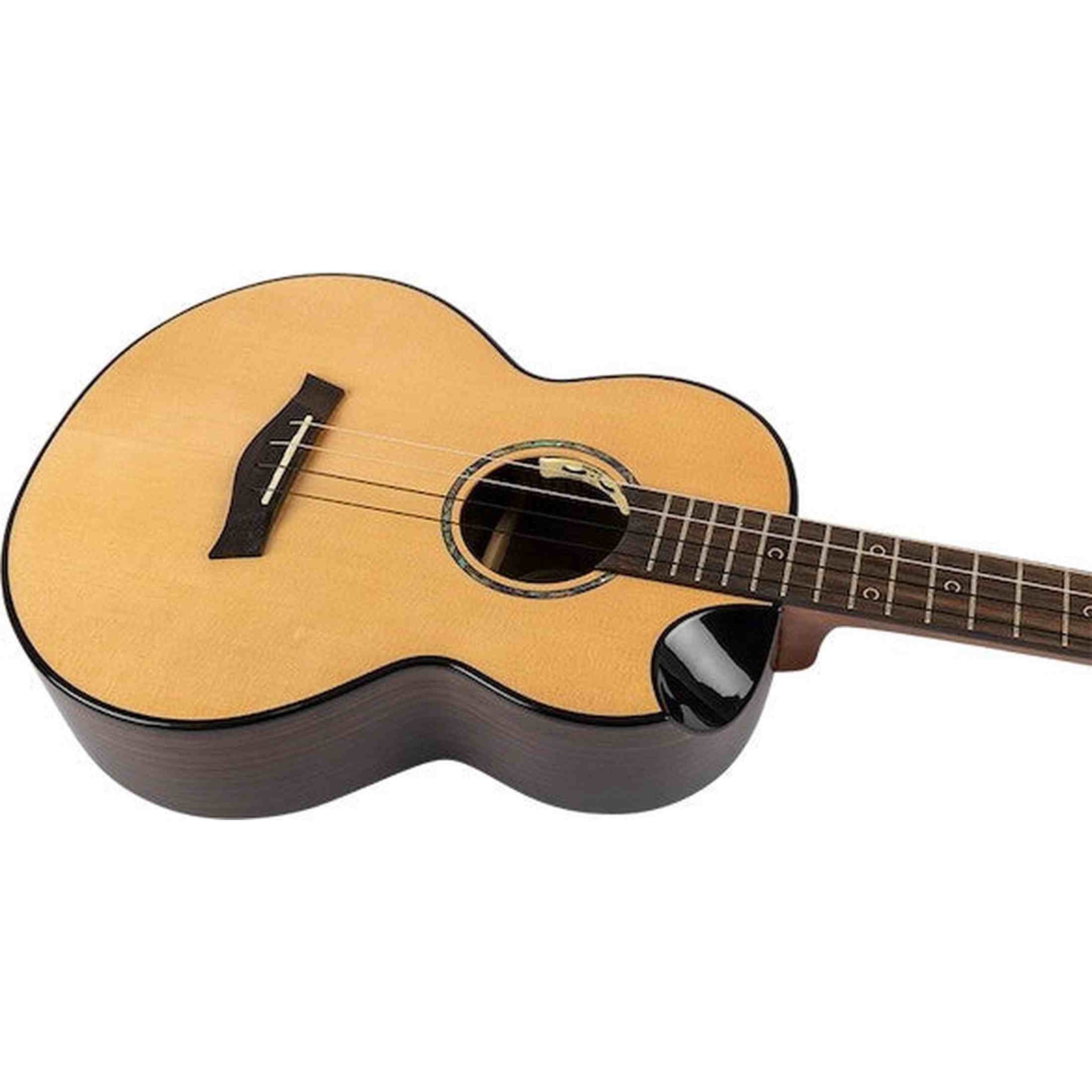 Flight Aurora Baritone EQ-A Elektrisch-Akoestische Baritone Ukulele met Solid Spruce Top, Rosewood Body en C1U Pickup