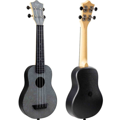 Flight TUS-65 SILVER Soprano Ukulele met Linden Top, ABS Body en Silver Afwerking