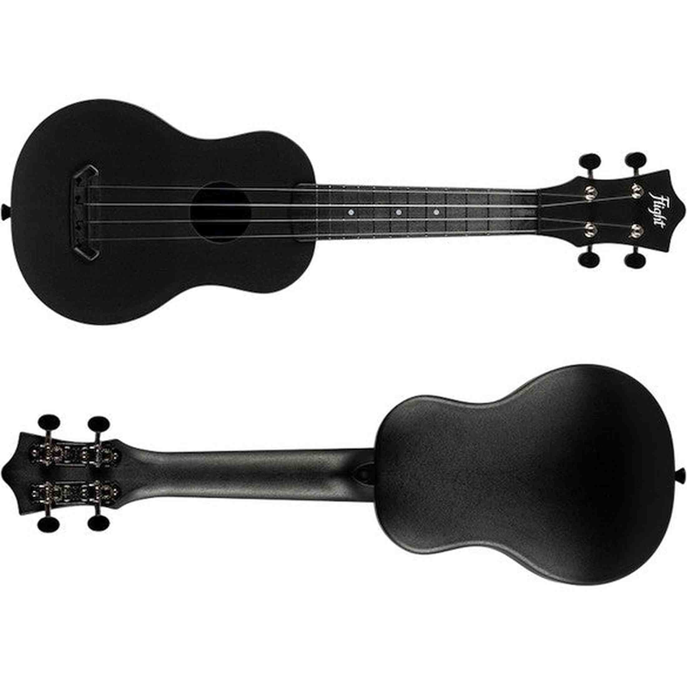 Flight UTS-35 INK Ultra Travel Soprano Ukulele met Polycarbonate Body en Fluorocarbon Snaren