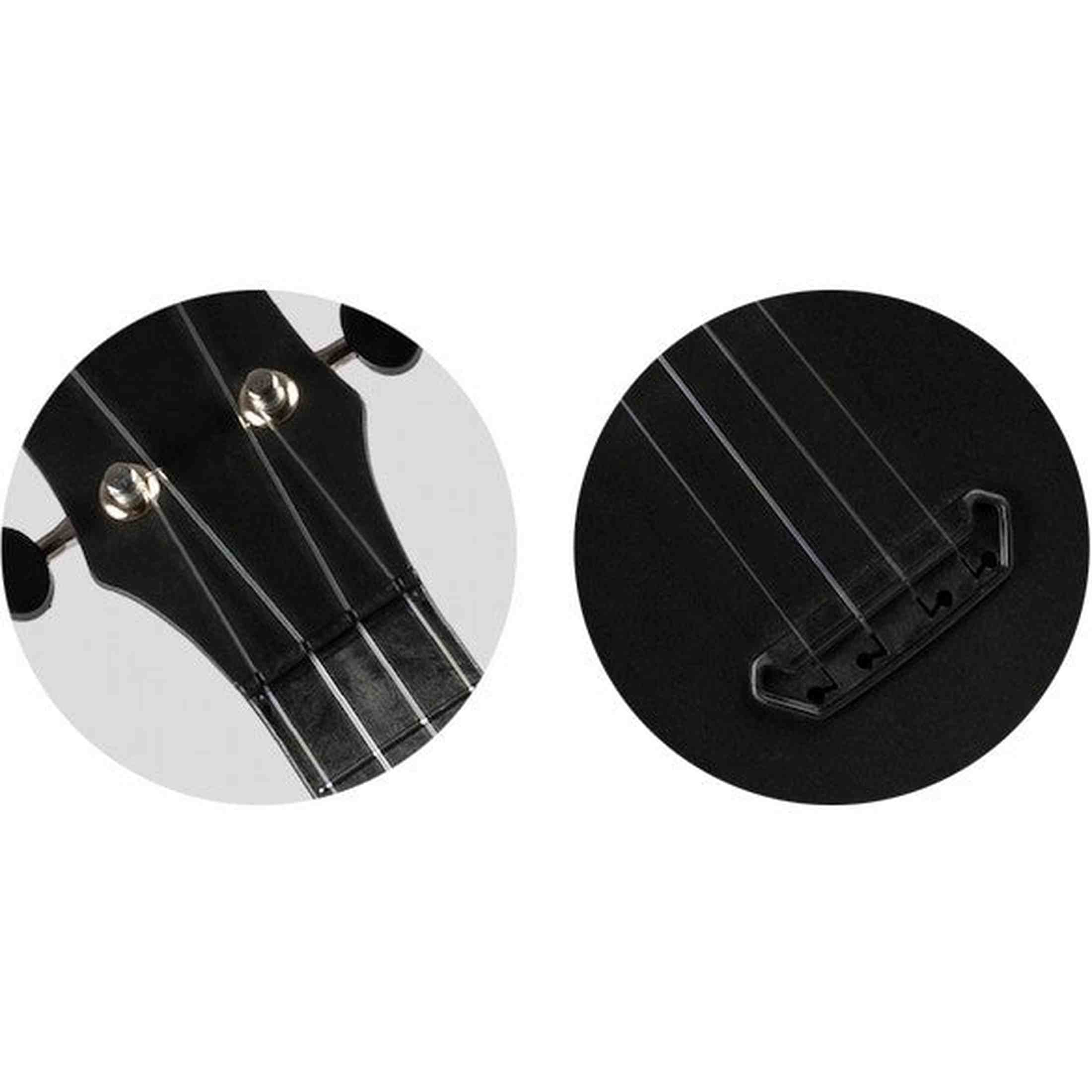 Flight UTS-35 INK Ultra Travel Soprano Ukulele met Polycarbonate Body en Fluorocarbon Snaren