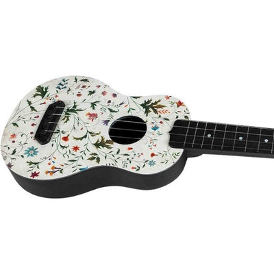 Flight UTS-40 FLOWER Ultra Travel Soprano Ukulele met Polycarbonate Body en Fluorocarbon Snaren