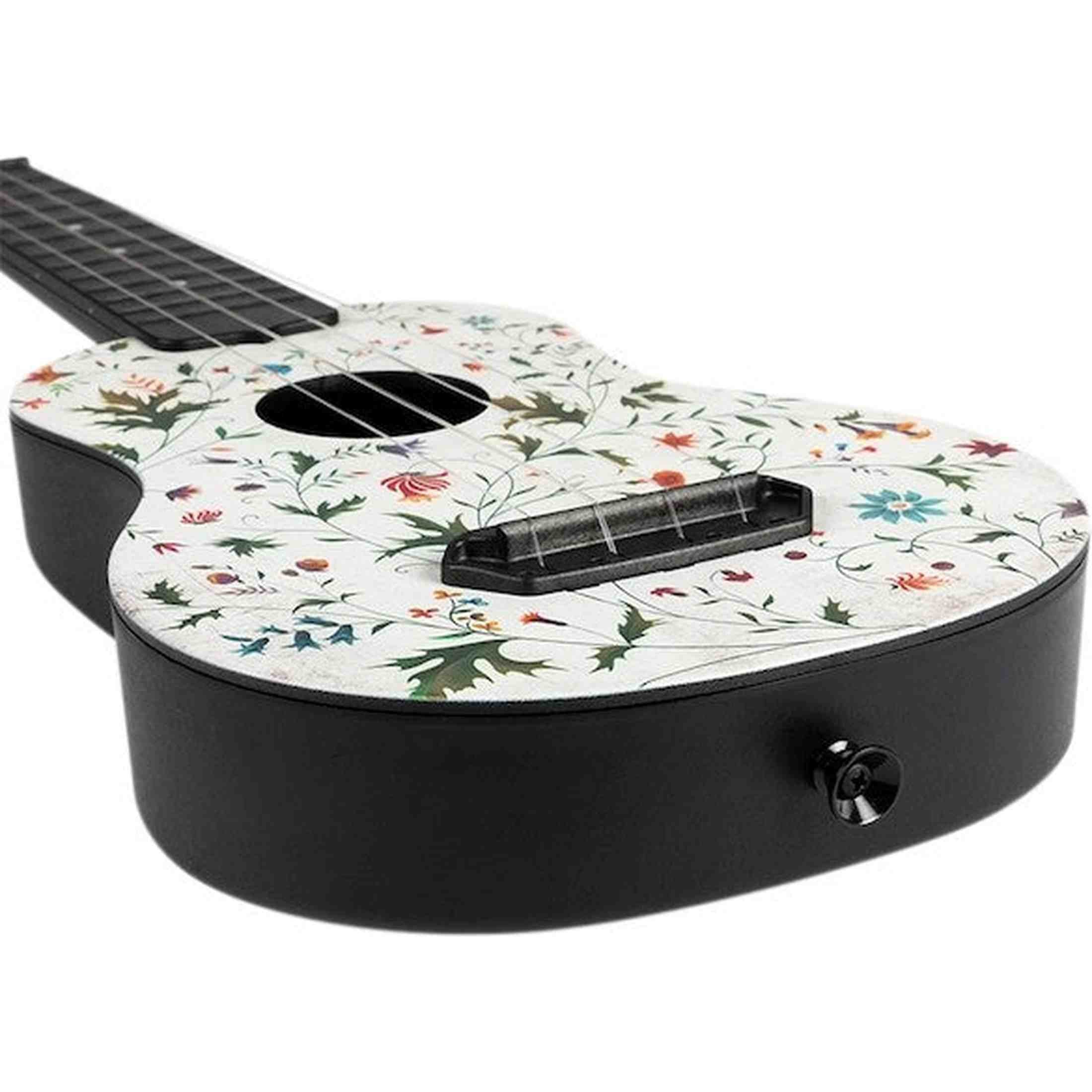 Flight UTS-40 FLOWER Ultra Travel Soprano Ukulele met Polycarbonate Body en Fluorocarbon Snaren