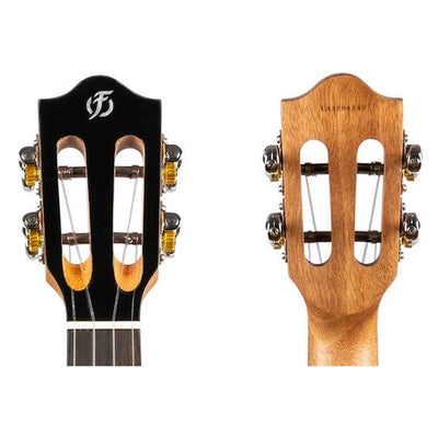 Flight Iris Concert DB Ukulele met Solid Spruce Top, Mahogany Body en Blauwe Afwerking