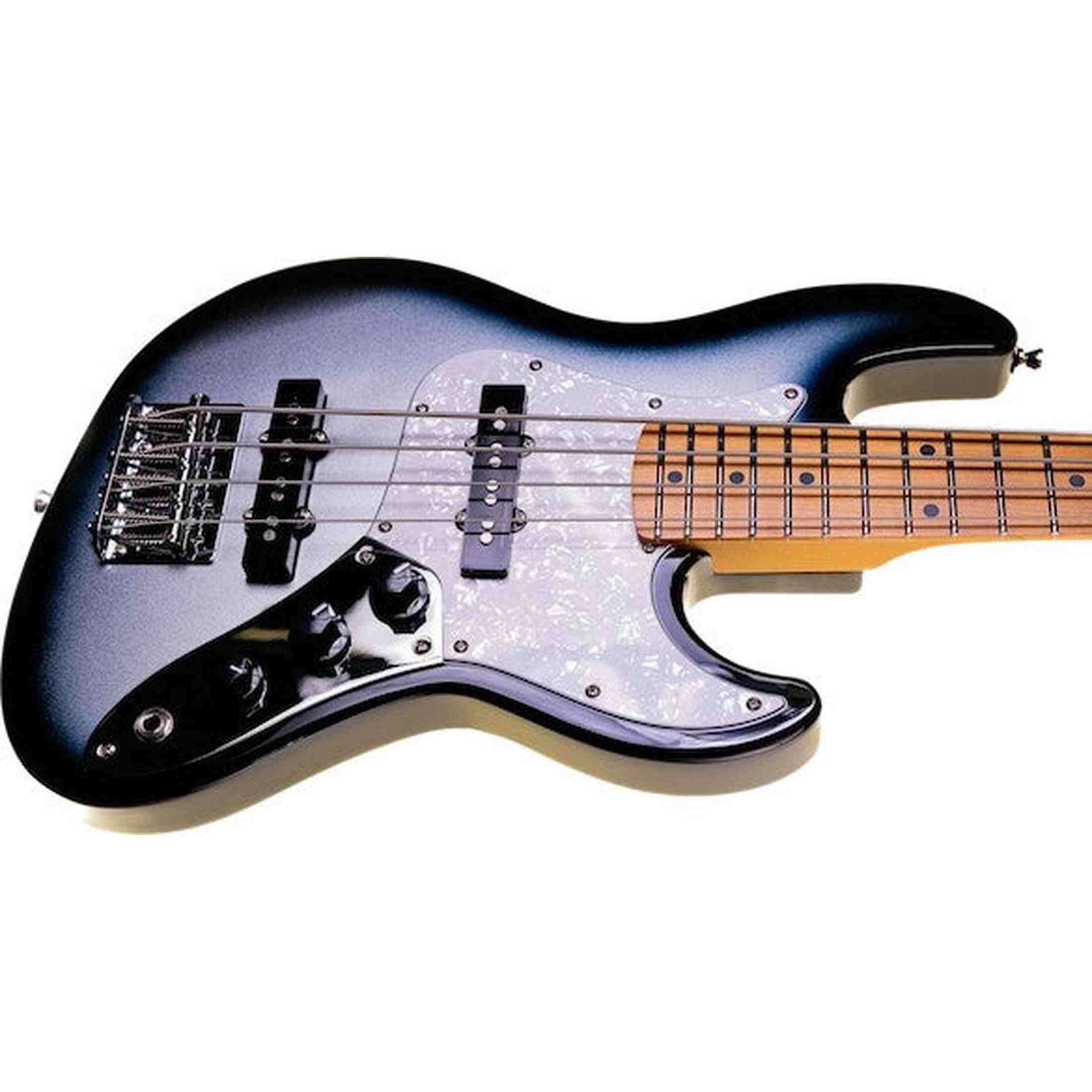 Flight Mini JB Bass Moonburst Elektrische Mini Bas Ukulele met Dual Pickups en 584 mm Mensuur
