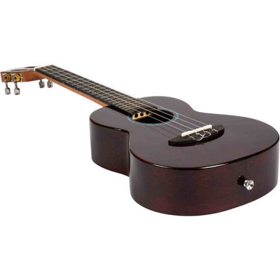 Flight Iris Tinta Tenor TPP Ukulele met All Solid Mahogany Body, Rosewood Toets en Fluorocarbon Snaren, Transparent Purple
