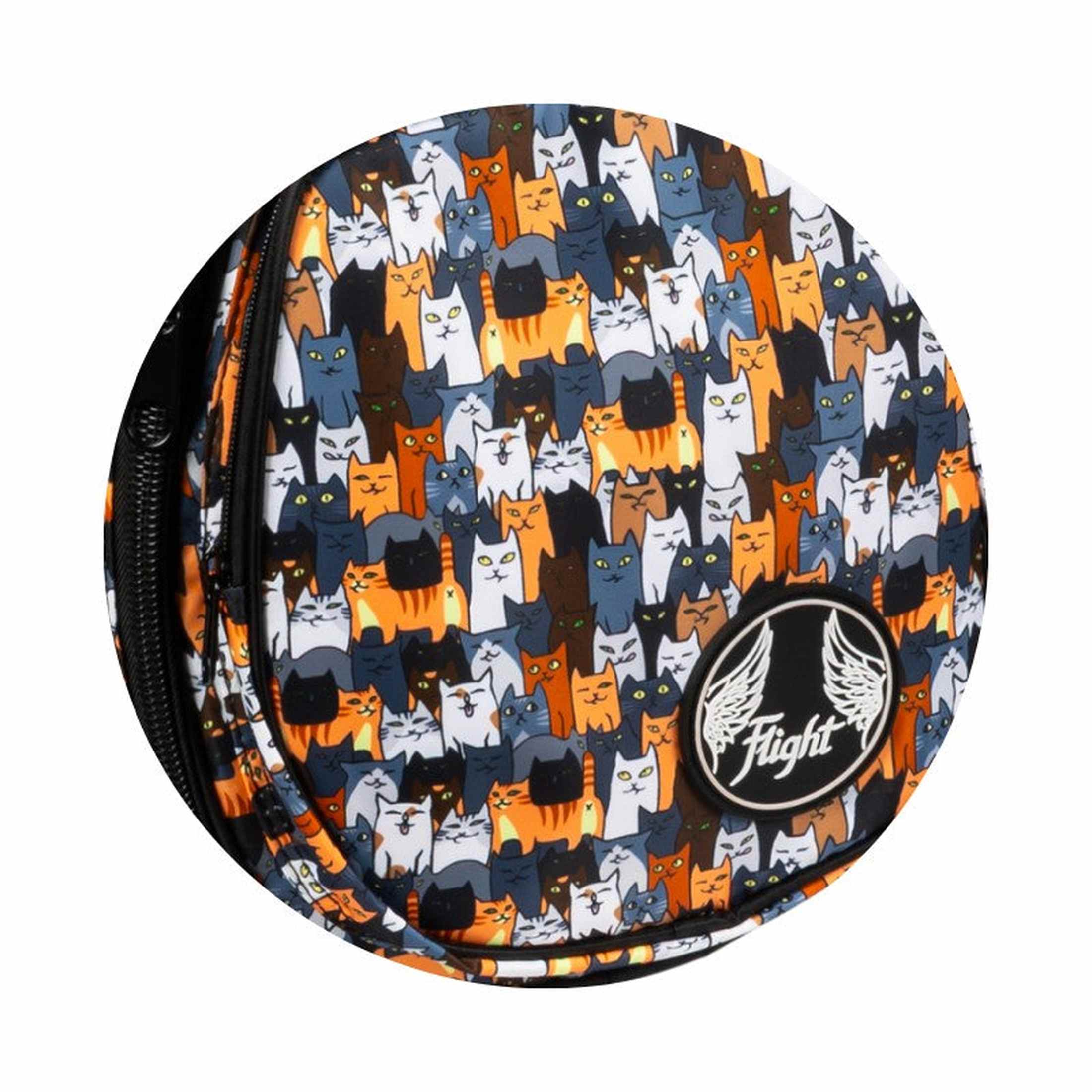 Flight FUB-S-CATS Gevoerde Gigbag voor Soprano Ukulele met Cats Design en Accessoirevak