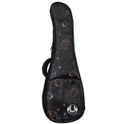 Flight FUB-S-GALAXY Gevoerde Gigbag voor Soprano Ukulele met Galaxy Design en Accessoirevak