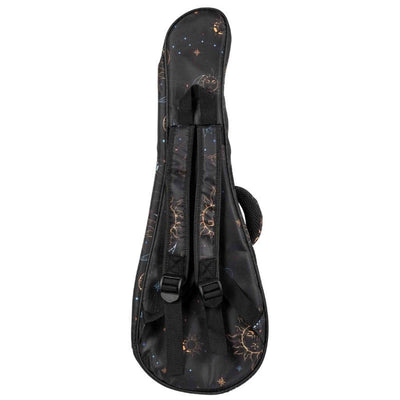 Flight FUB-S-GALAXY Gevoerde Gigbag voor Soprano Ukulele met Galaxy Design en Accessoirevak