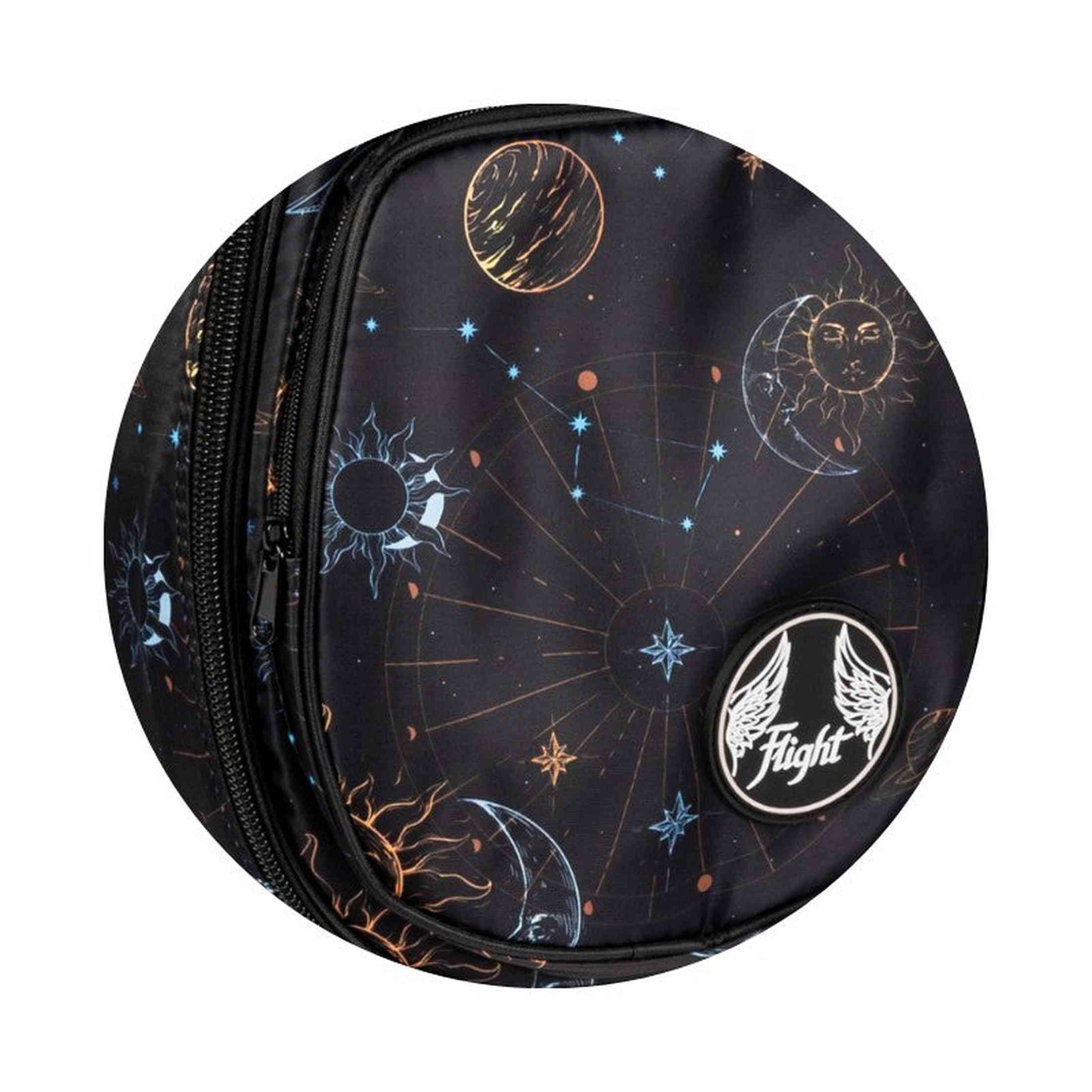 Flight FUB-S-GALAXY Gevoerde Gigbag voor Soprano Ukulele met Galaxy Design en Accessoirevak