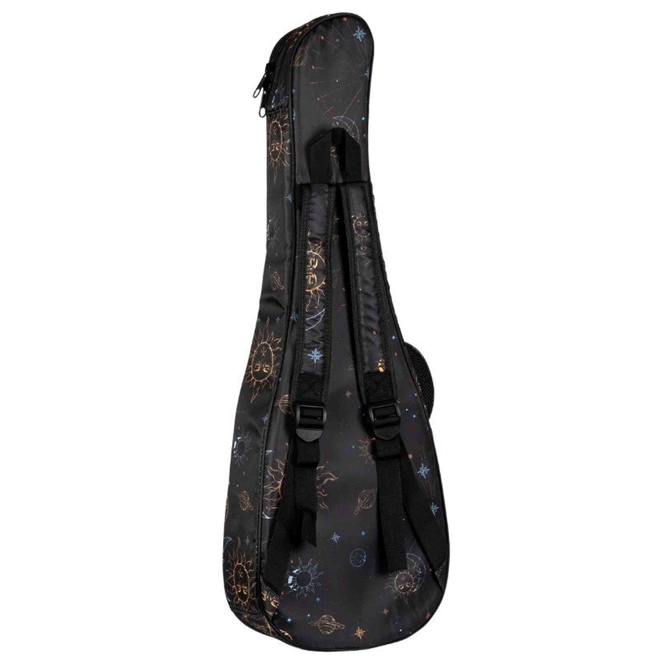 Flight FUB-B-GALAXY Gevoerde Gigbag voor Baritone Ukulele met Galaxy Design en Accessoirevak