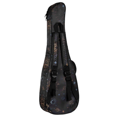 Flight FUB-B-GALAXY Gevoerde Gigbag voor Baritone Ukulele met Galaxy Design en Accessoirevak