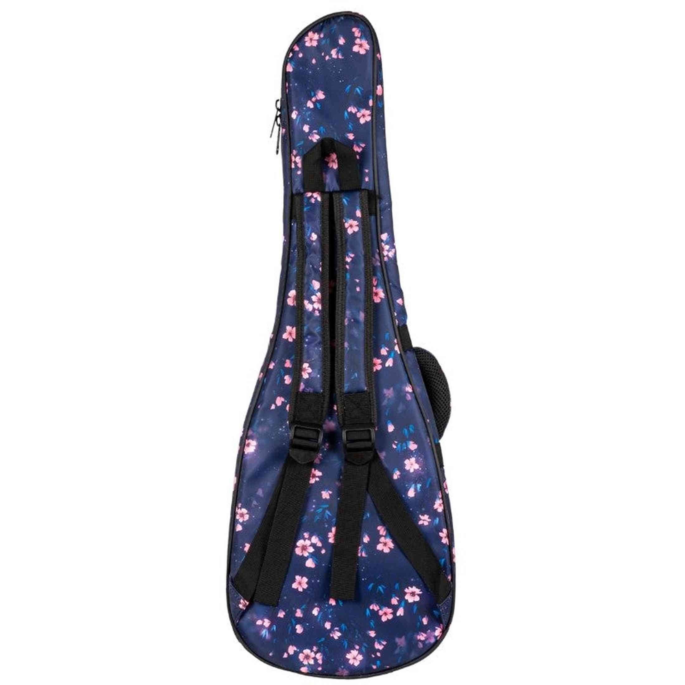 Flight FUB-B-SAKURA Gevoerde Gigbag voor Baritone Ukulele met Sakura Design en Accessoirevak