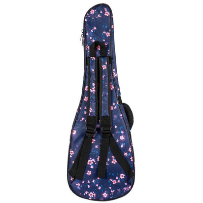 Flight FUB-B-SAKURA Gevoerde Gigbag voor Baritone Ukulele met Sakura Design en Accessoirevak