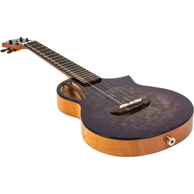 Flight Aviator Galaxy Tenor PP CE All Solid Poplar/Mango Cosmic Purple Elektro Akoestische Ukulele