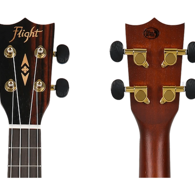 Flight DUC460 EQ Concert Ukulele – Elektro-akoestisch, Amara hout, met FU-T3 Pickup