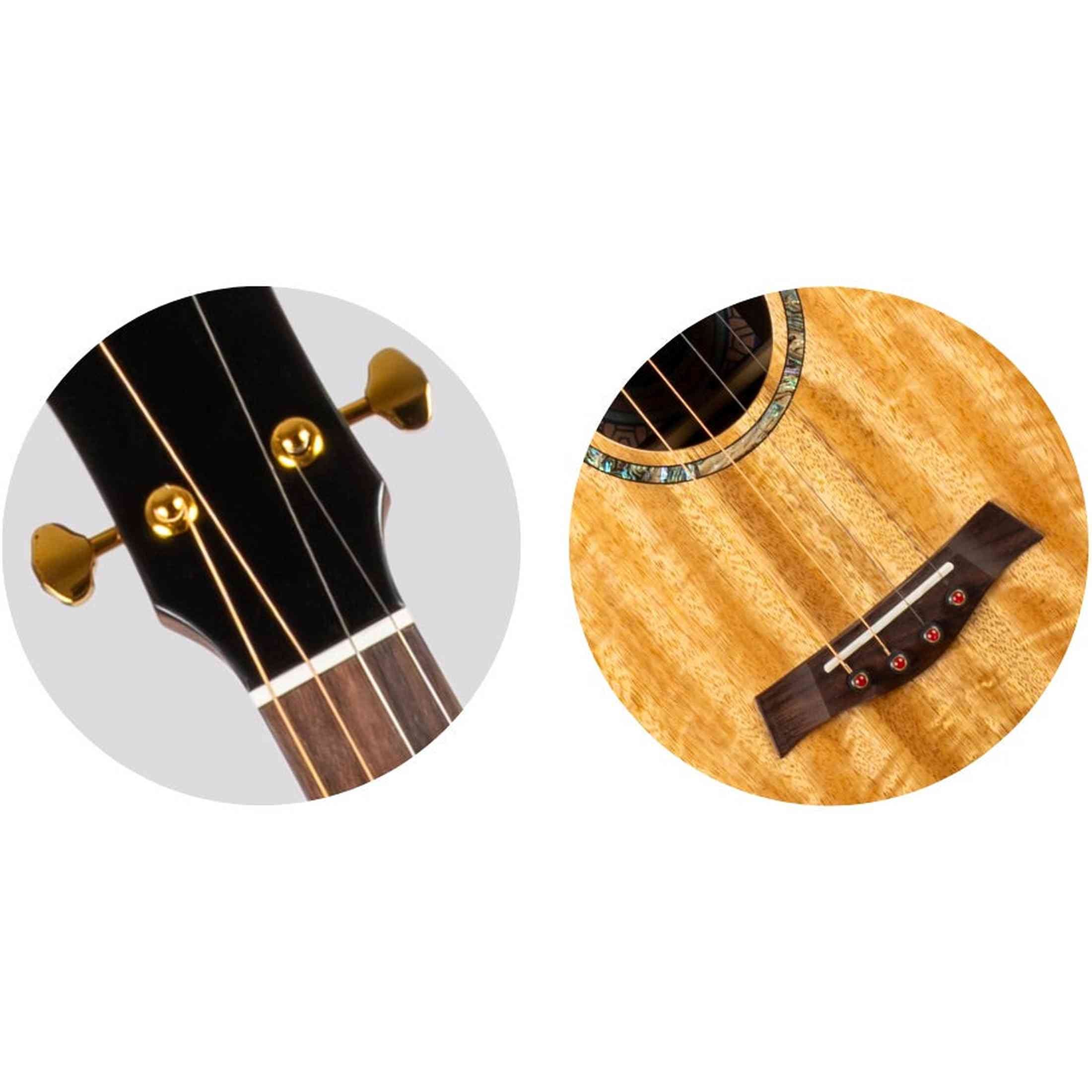 Flight MAIA LUXE Bariton Ukulele Solid Mango/Rosewood met Pickup