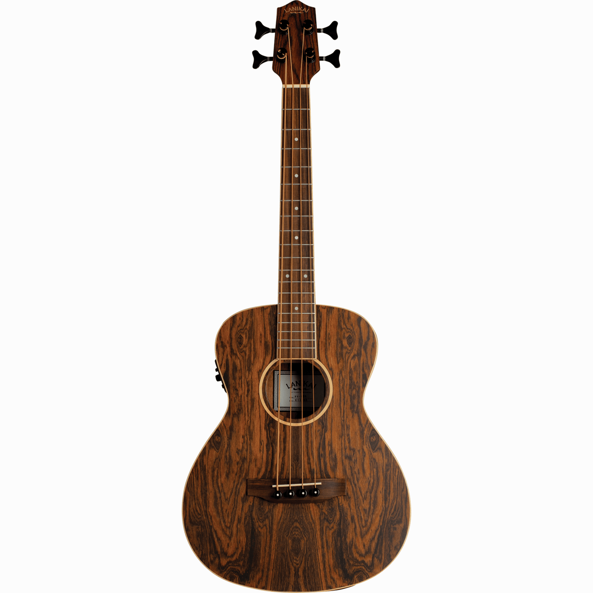 LANIKAI LKUFBEBU Basukelele, Figured Bocote Serie, Voorversterker, Tas
