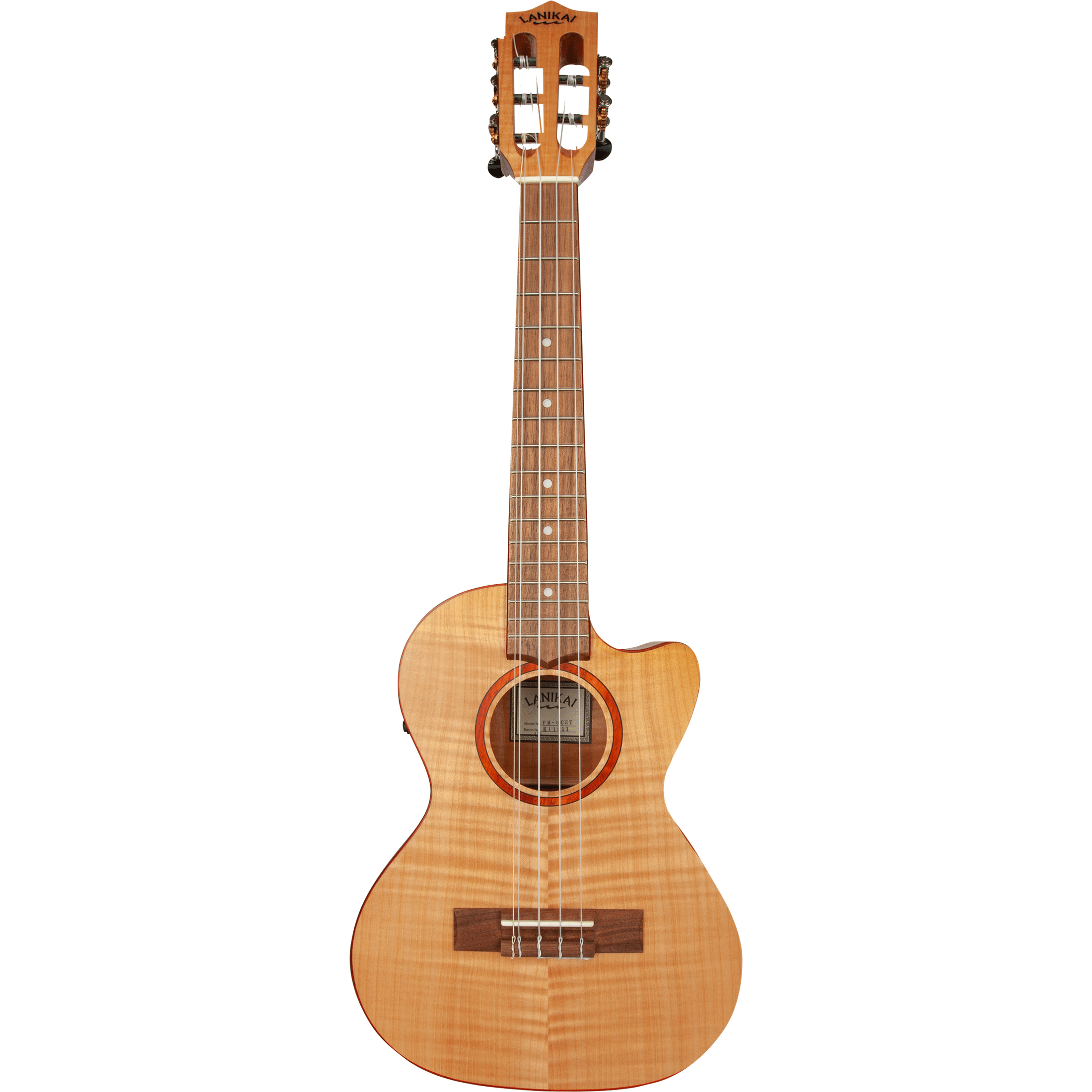 LANIKAI LKUFM-5CET Tenorukelele,Flame Maple-serie,5 snaren,Lage/hoge G,voorverste