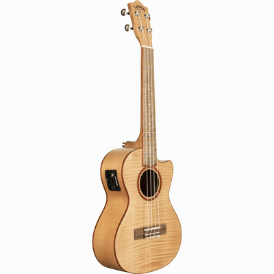 LANIKAI LKUFM-CET Tenorukelele, Flame Maple-serie, cutaway, voorversterker, tas