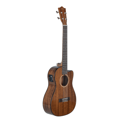 LANIKAI LKUMAS-CEB Baritonukulele,All Solid Mahogany Serie,Cutaway, voorversterke