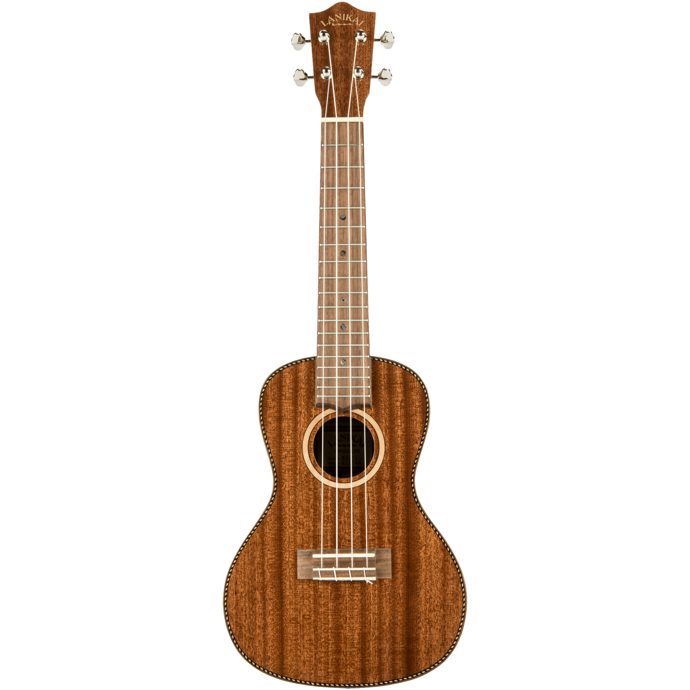 LANIKAI LKUMAS-C Concertukelele, Massief mahonie, MAS-C, Koffer