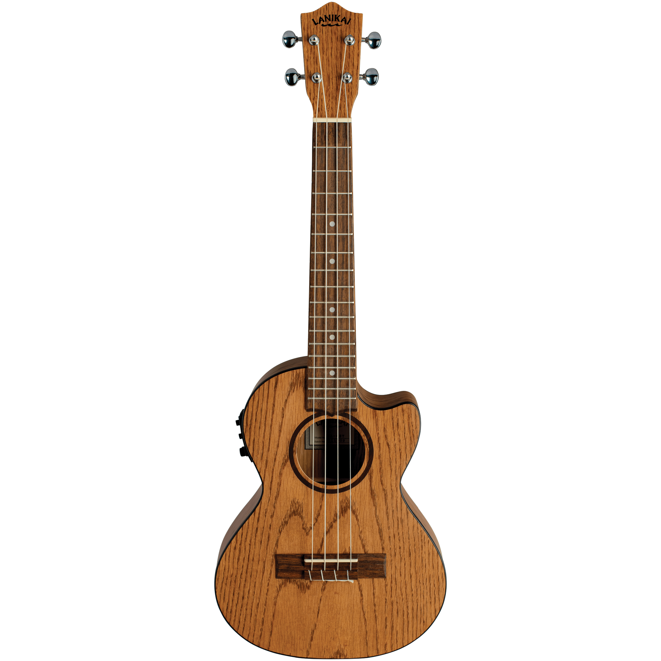 LANIKAI LKUOA-CET Tenorukelele, Oak, OA-CET, Voorversterker, Tas