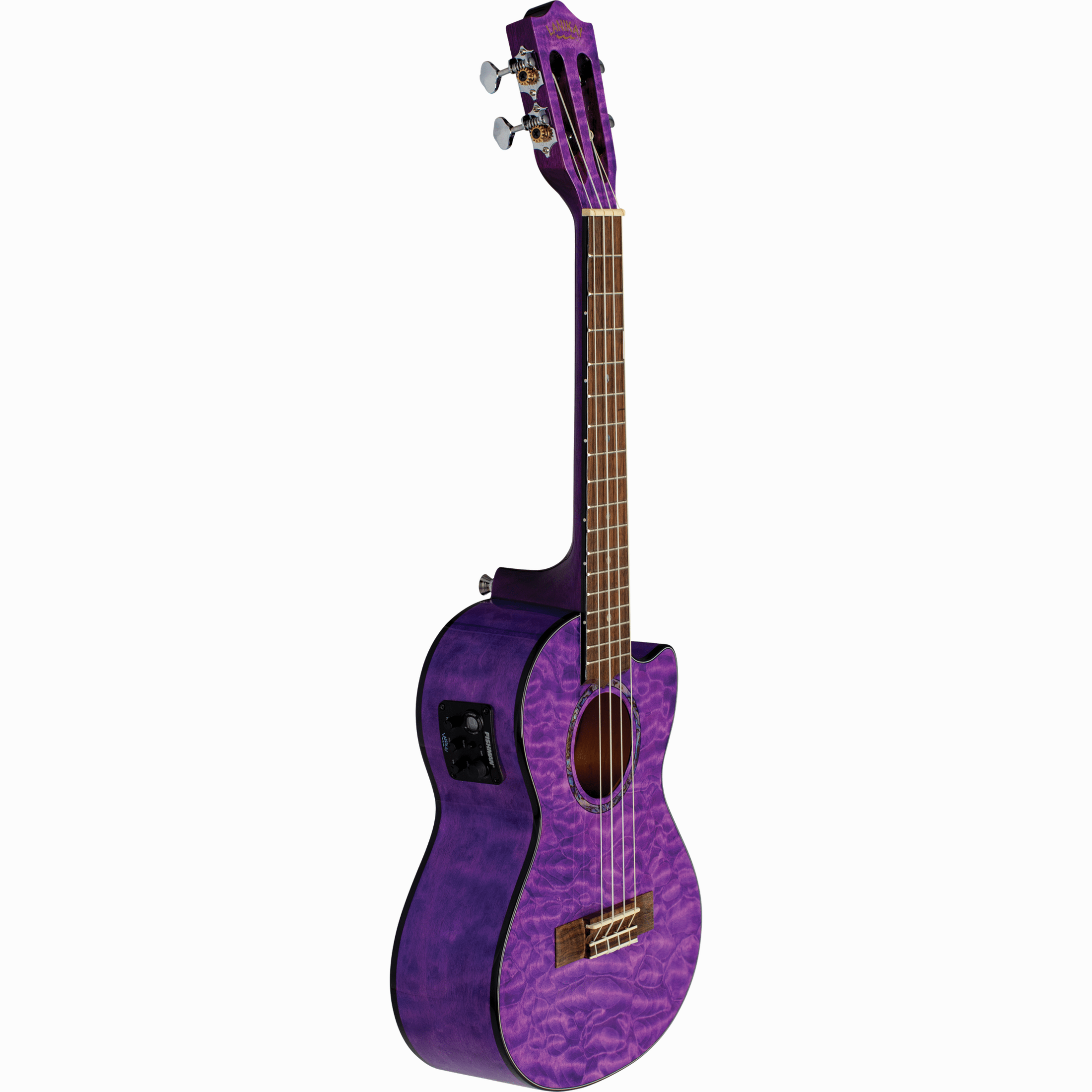 LANIKAI LKUQMPUCET Tenorukelele, Quilted Maple Serie, Purple Stain, Voorversterk