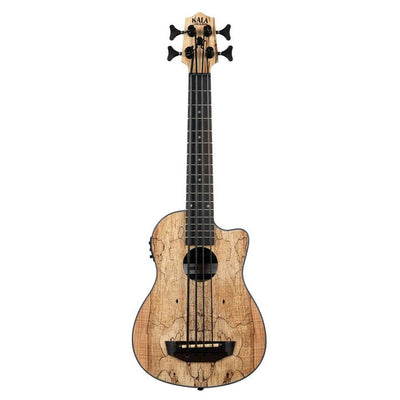 Kala Spalted Maple U•BASS® bas ukulele – Spalted Maple, Elektrisch-Akoestisch met EQ en Gigbag